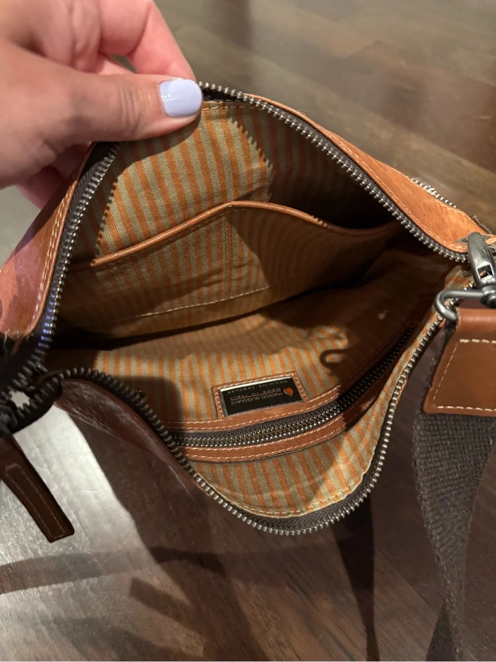 Women’s | Men’s Leather Messenger Crossbody Bag Multiple Compartments
